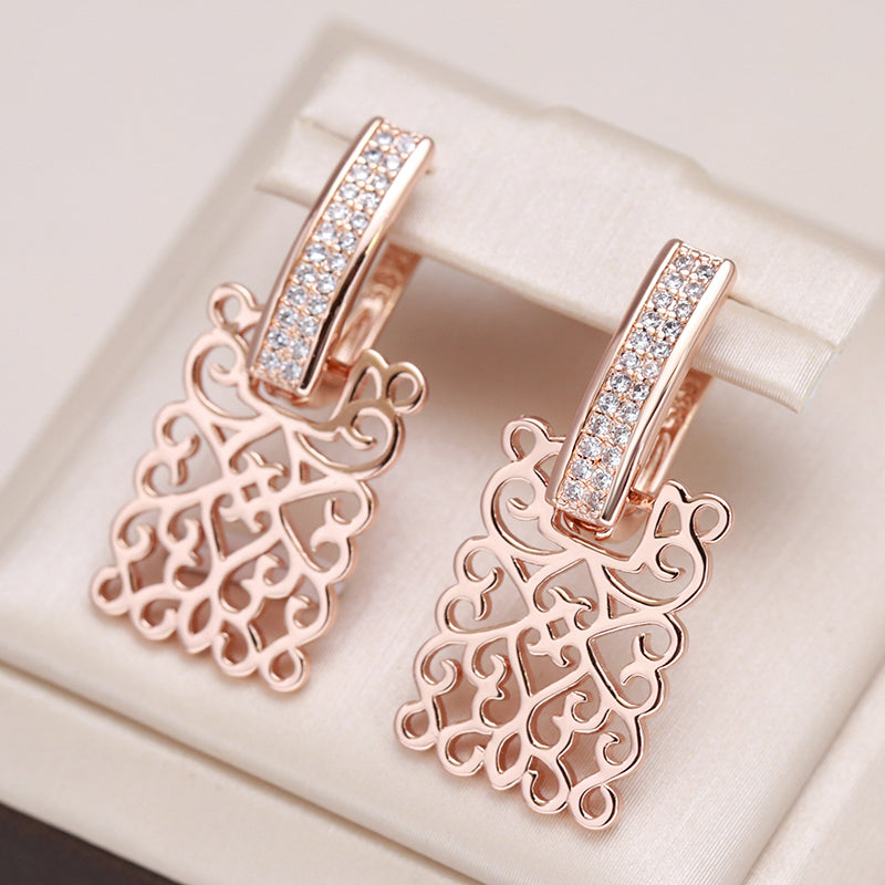 Agnes | Elegante Ohrringe mit 18-karätiger Rosévergoldung