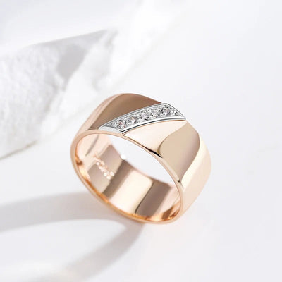 Luxuriöse Ohrringe mit 9 mm großen natürlichen Zirkonen, plattiert mit 18 Karat Roségold